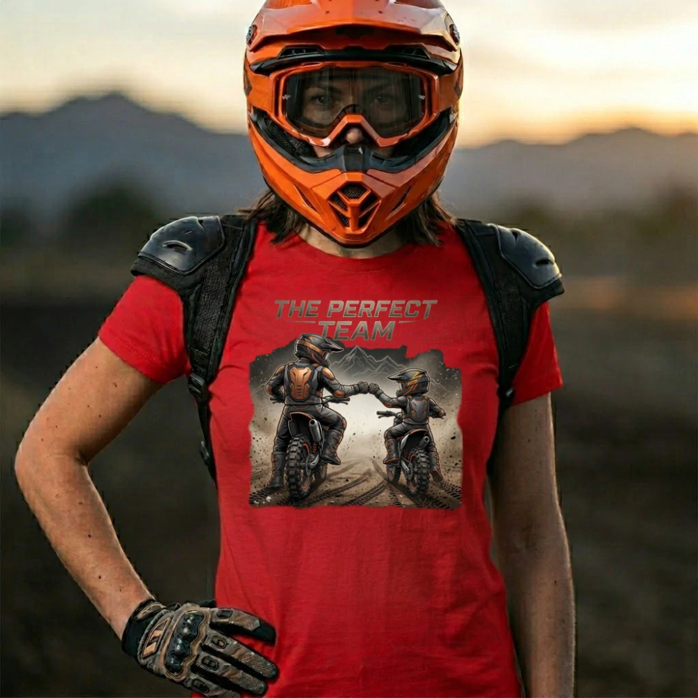 Dámske motorkárske tričko The Perfect Team – jazdíme spolu!