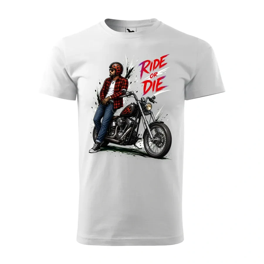 Motorkárske tričko Ride or Die - Chopper | Klasika na dvoch kolesách