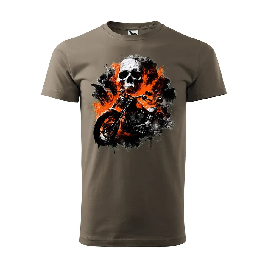 Motorkárske tričko Skull Ride | Sila a charakter