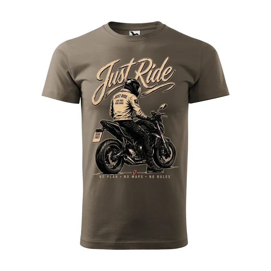Motorkárske tričko Just Ride | Čistá radosť z jazdy