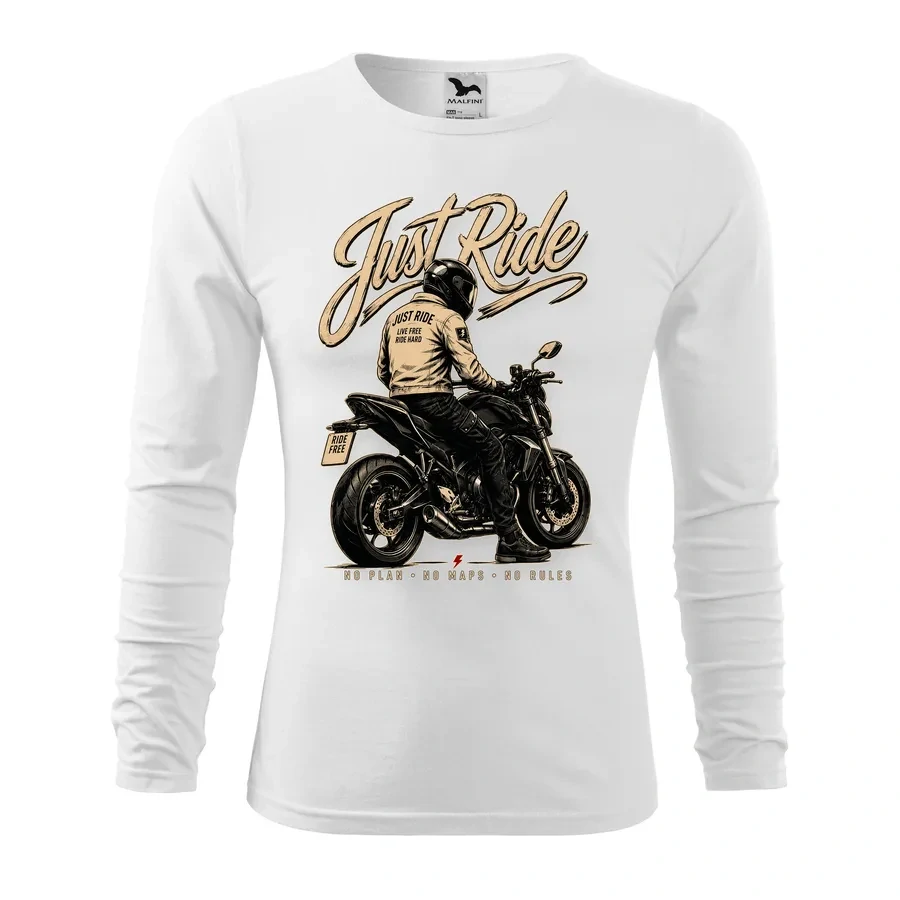 Motorkárske tričko Just Ride s dlhým rukávom