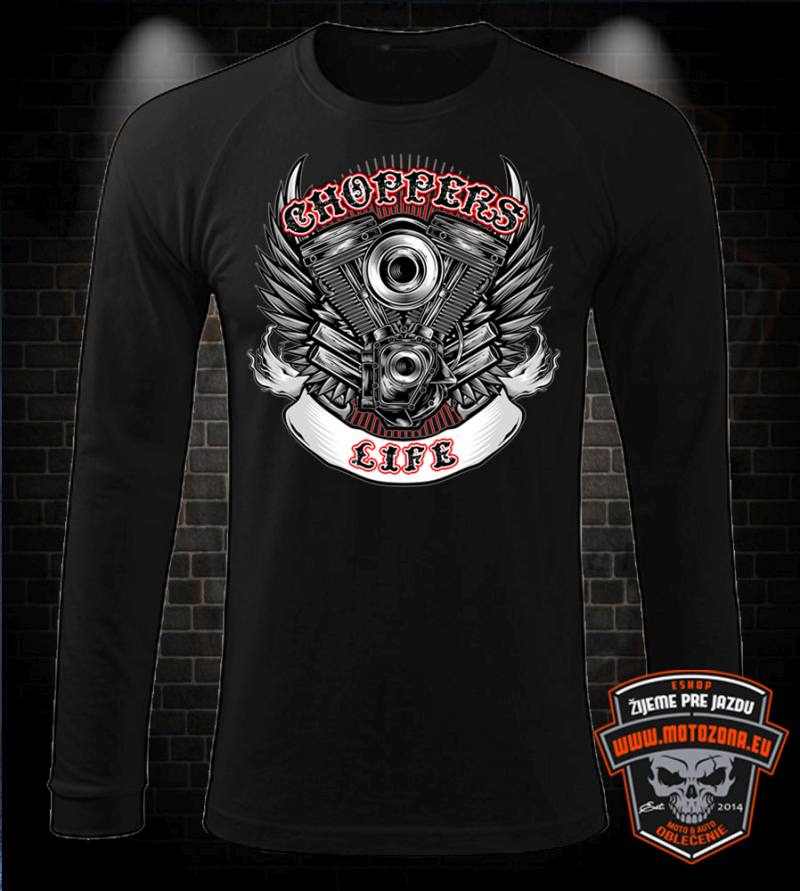 Mototričko s dlhým rukávom Choppers Life