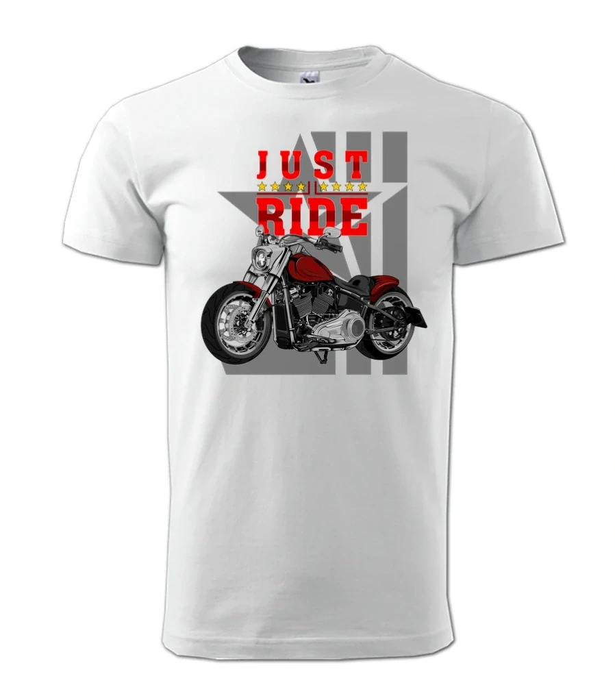 Motorkárske tričko Just Ride | Čistá radosť z jazdy