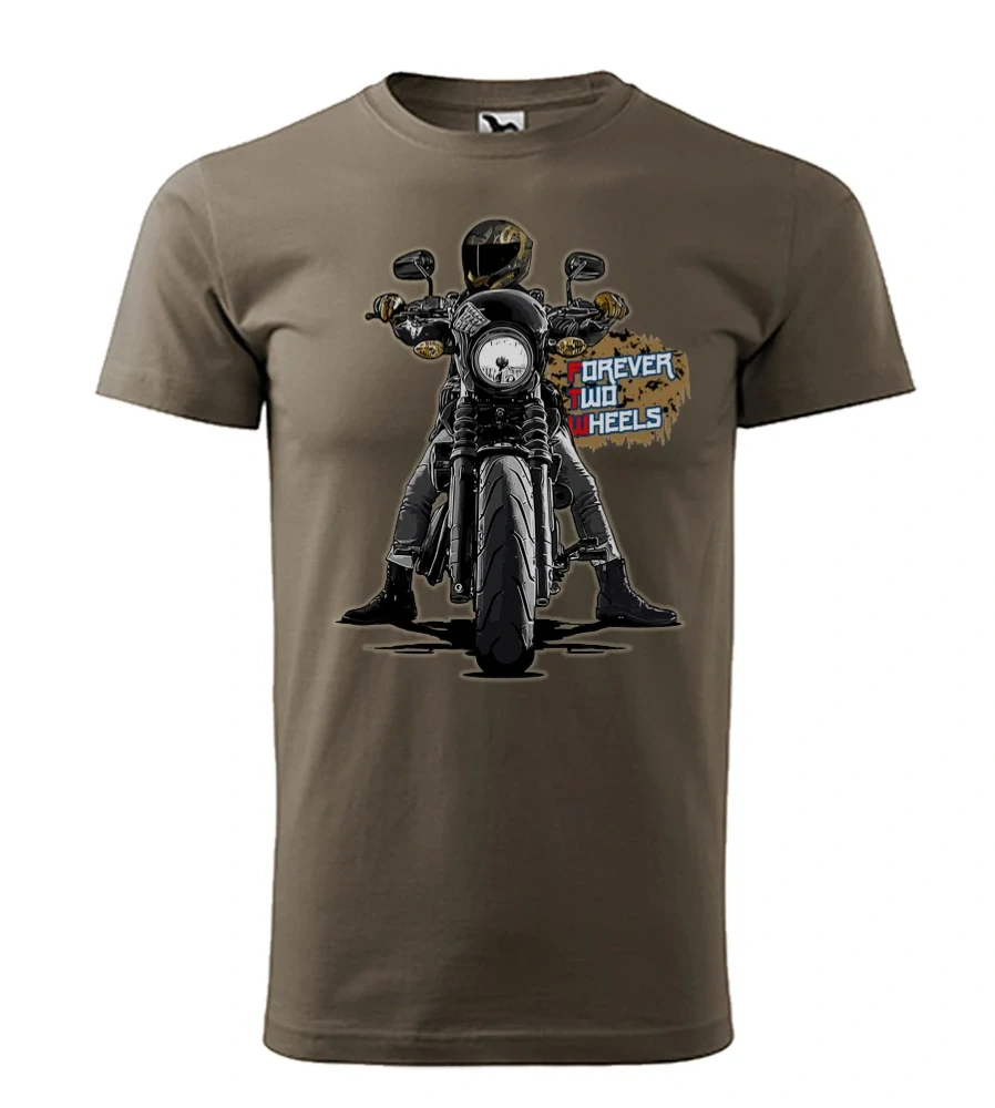Motorkárske tričko Forever Two Wheels | Navždy na dvoch kolesách