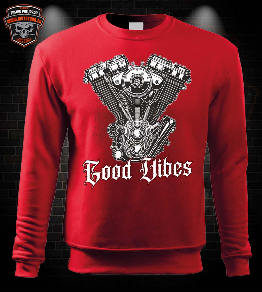 Moto mikina Good Vibes