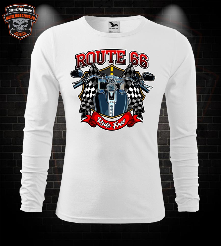 Mototričko s dlhým rukávom Route 66 - Ride Free