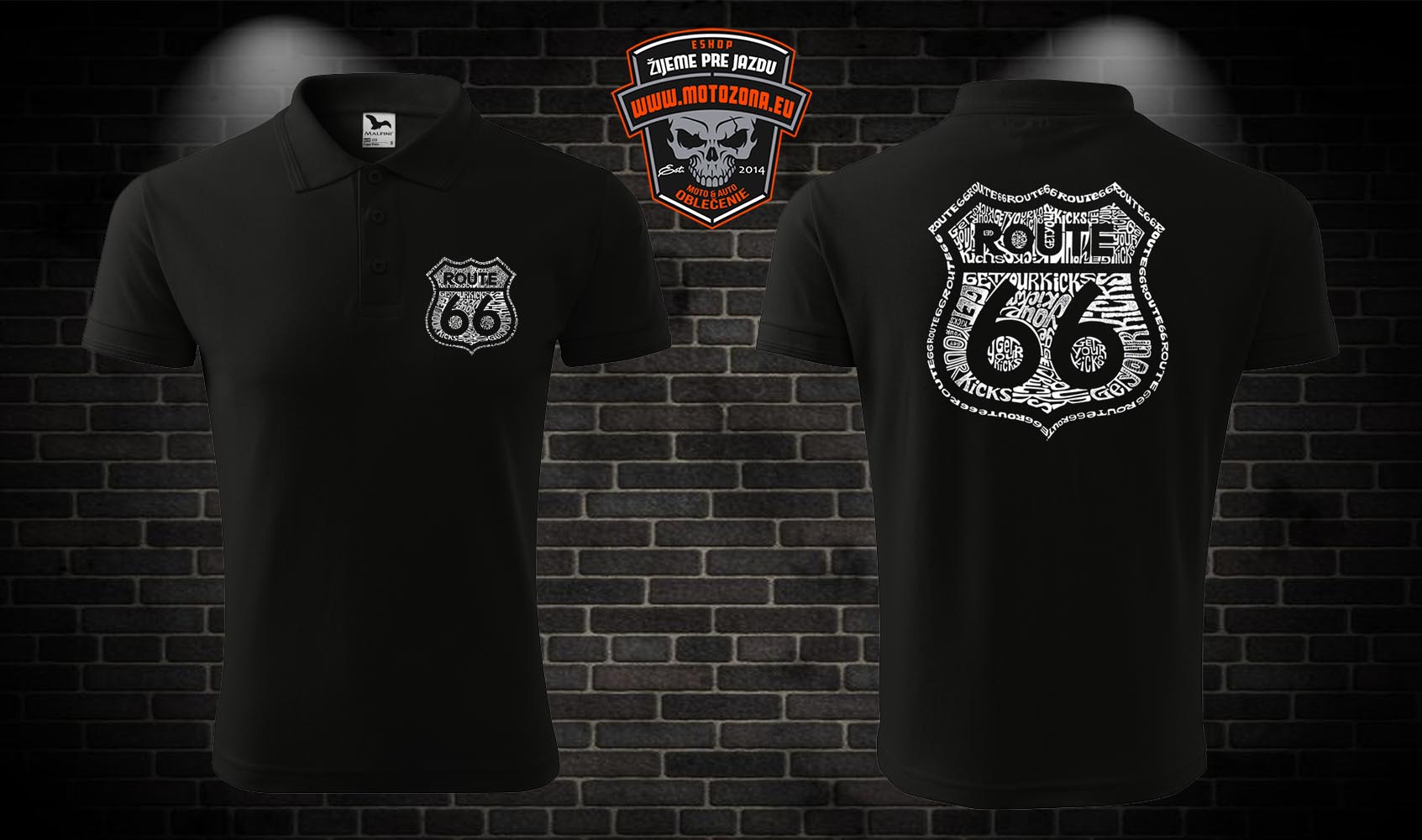 Motorkárska polokošela Route 66