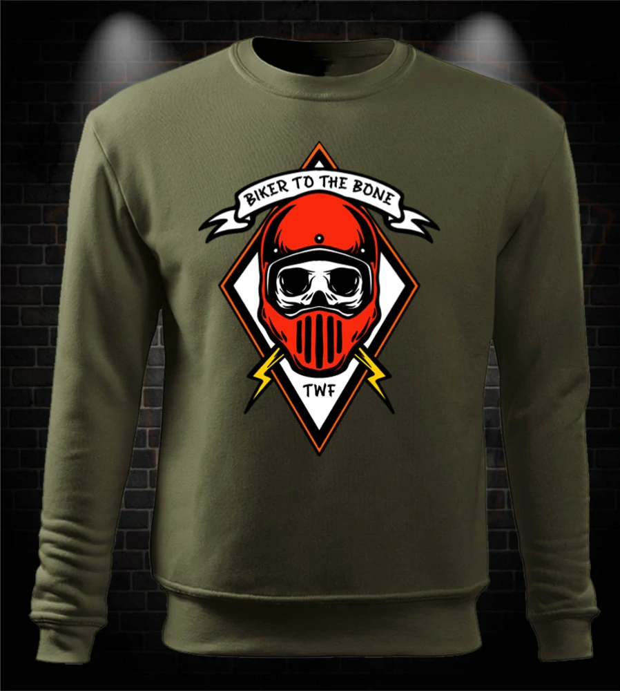 Moto mikina Biker to the bone