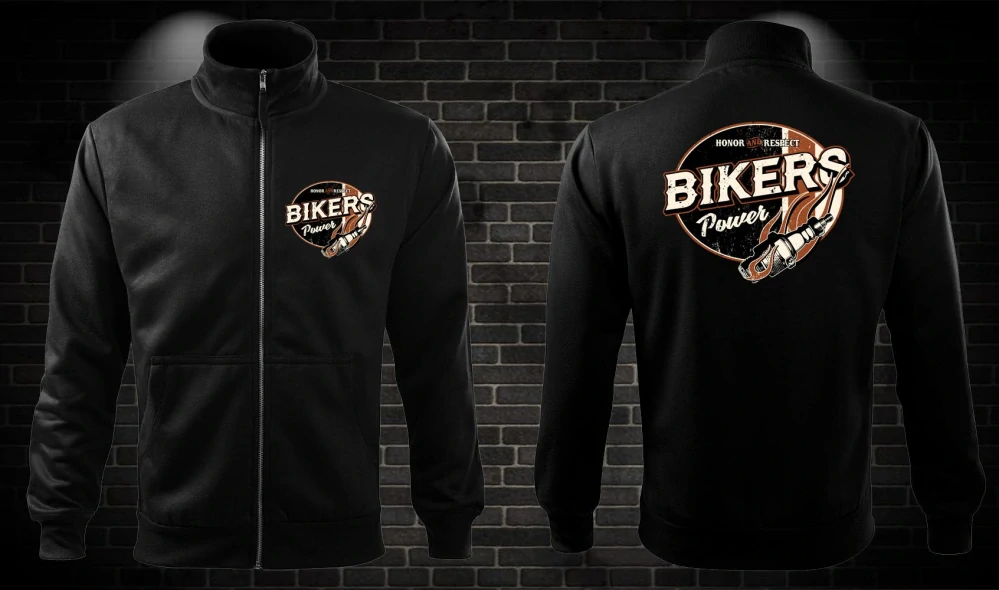 Zipsová moto mikina Bikers Power