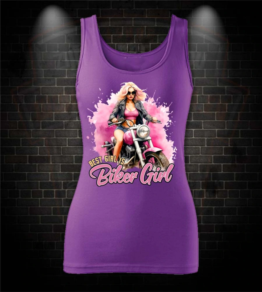 Dámske tielko Best girl is Biker girl