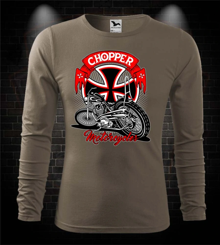 Mototričko s dlhým rukávom Chopper Motorcycles
