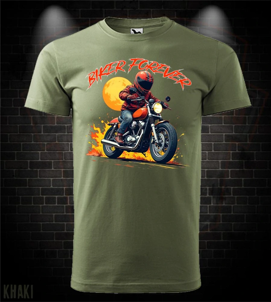 Motorkárske tričko Biker Forever