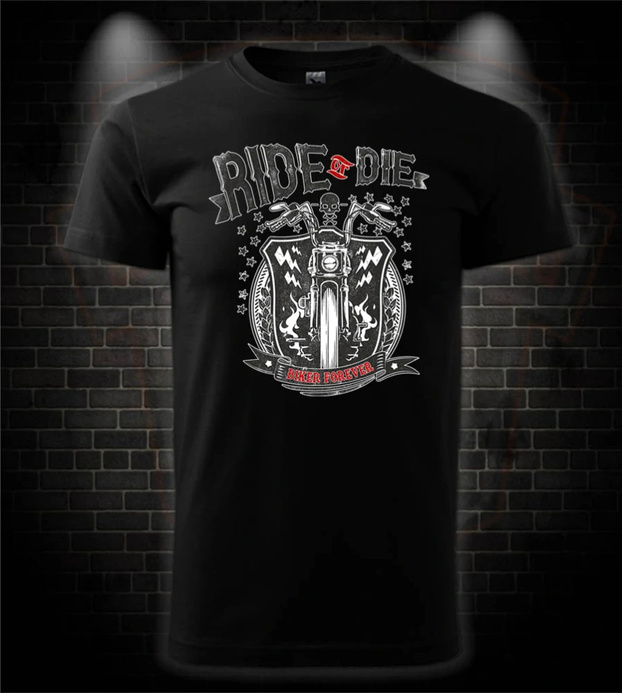 Motorkárske tričko Ride or Die - Biker Forever