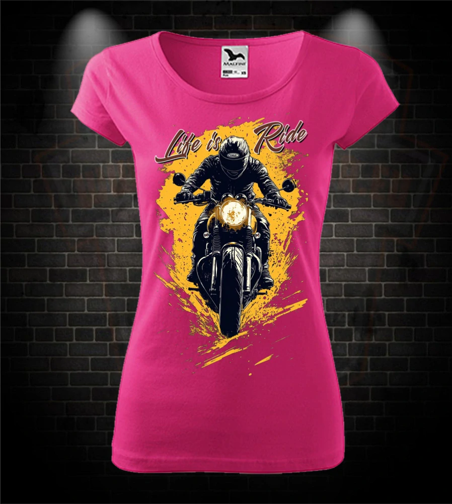 Dámske moto tričko Life is a Ride