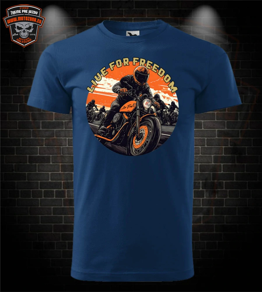 Motorkárske tričko Live for Freedom