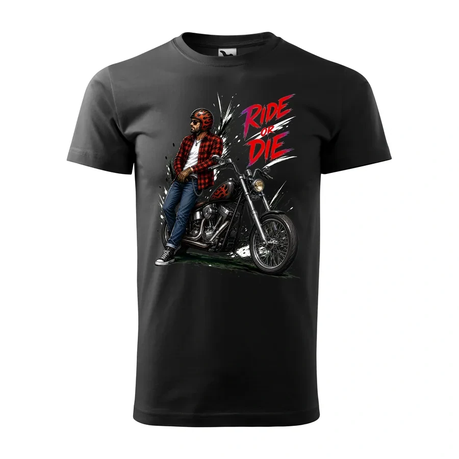 Motorkárske tričko Ride or Die - Chopper | Klasika na dvoch kolesách