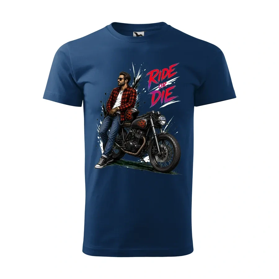 Motorkárske tričko Ride or Die - Cafe Racer | Štýl a sloboda