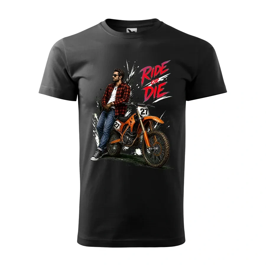 Motorkárske tričko Ride or Die - Motocross | Adrenalín v teréne
