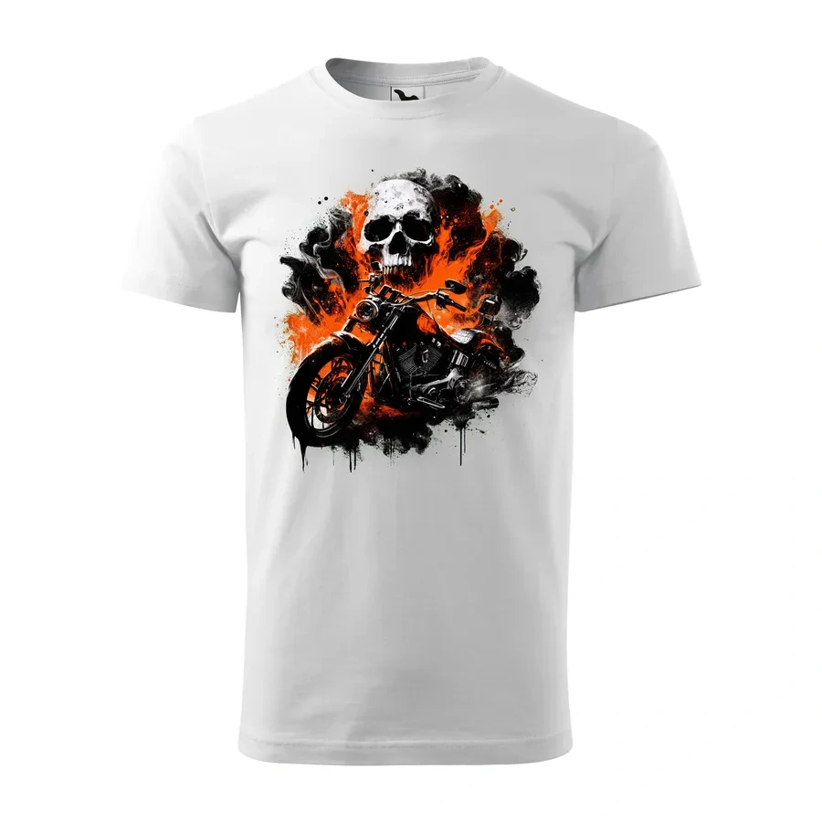 Motorkárske tričko Skull Ride | Sila a charakter