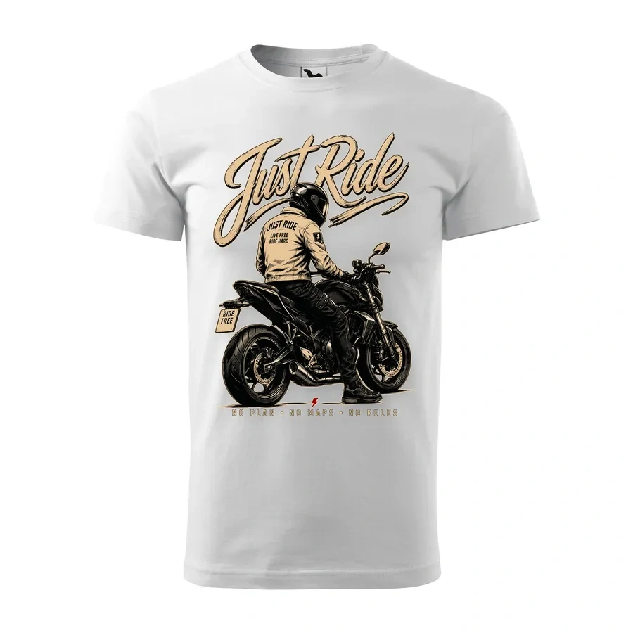 Motorkárske tričko Just Ride | Čistá radosť z jazdy