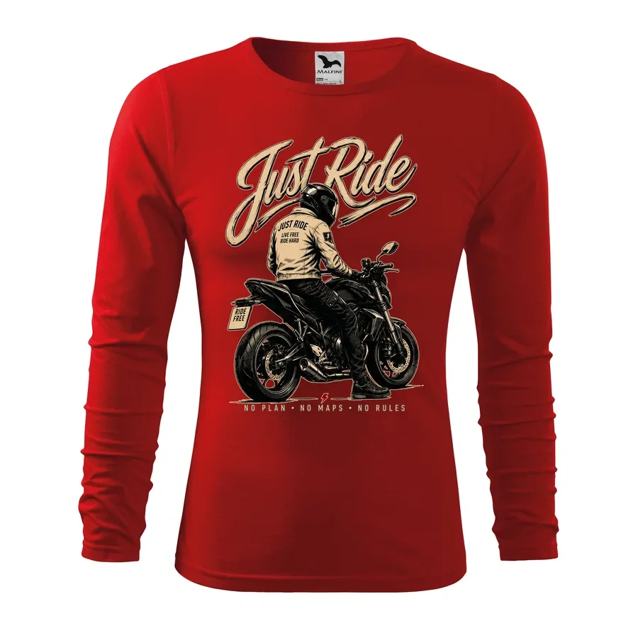 Motorkárske tričko Just Ride s dlhým rukávom