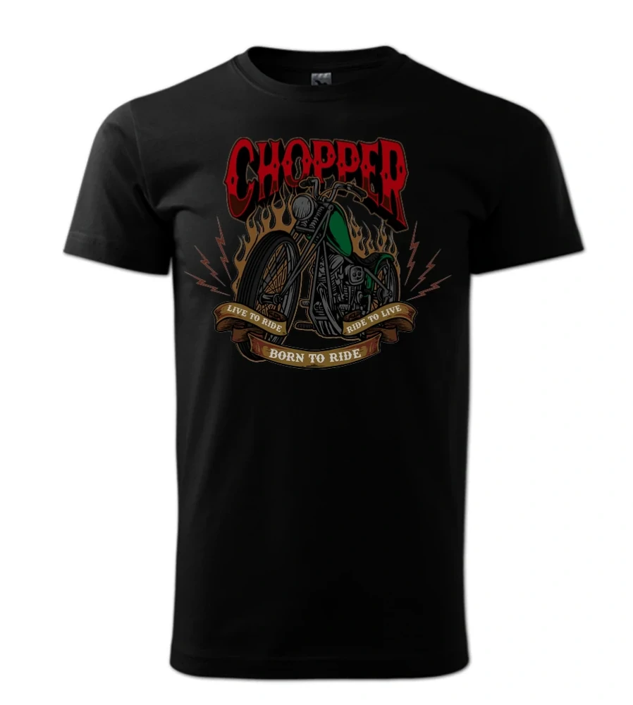 Motorkárske tričko Chopper | Sloboda na dvoch kolesách
