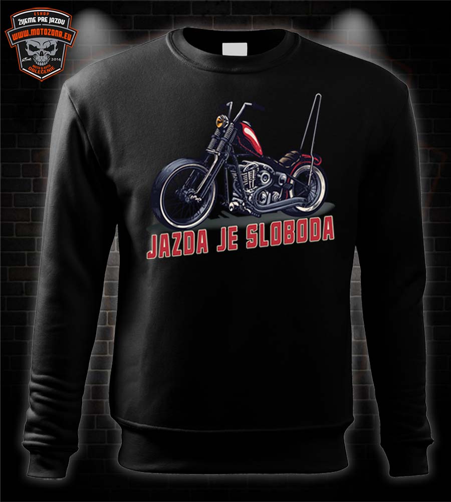 Moto mikina Jazda je sloboda