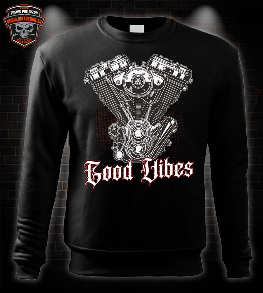 Moto mikina Good Vibes