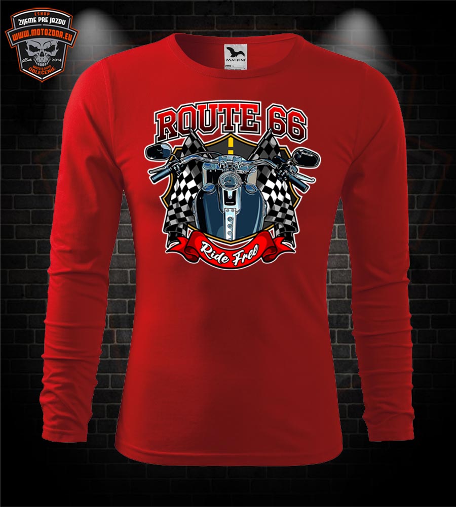 Mototričko s dlhým rukávom Route 66 - Ride Free