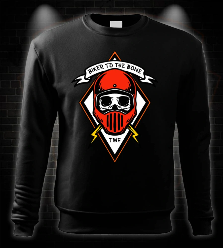Moto mikina Biker to the bone