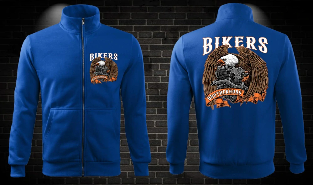 Zipsová moto mikina Bikers Brotherhood