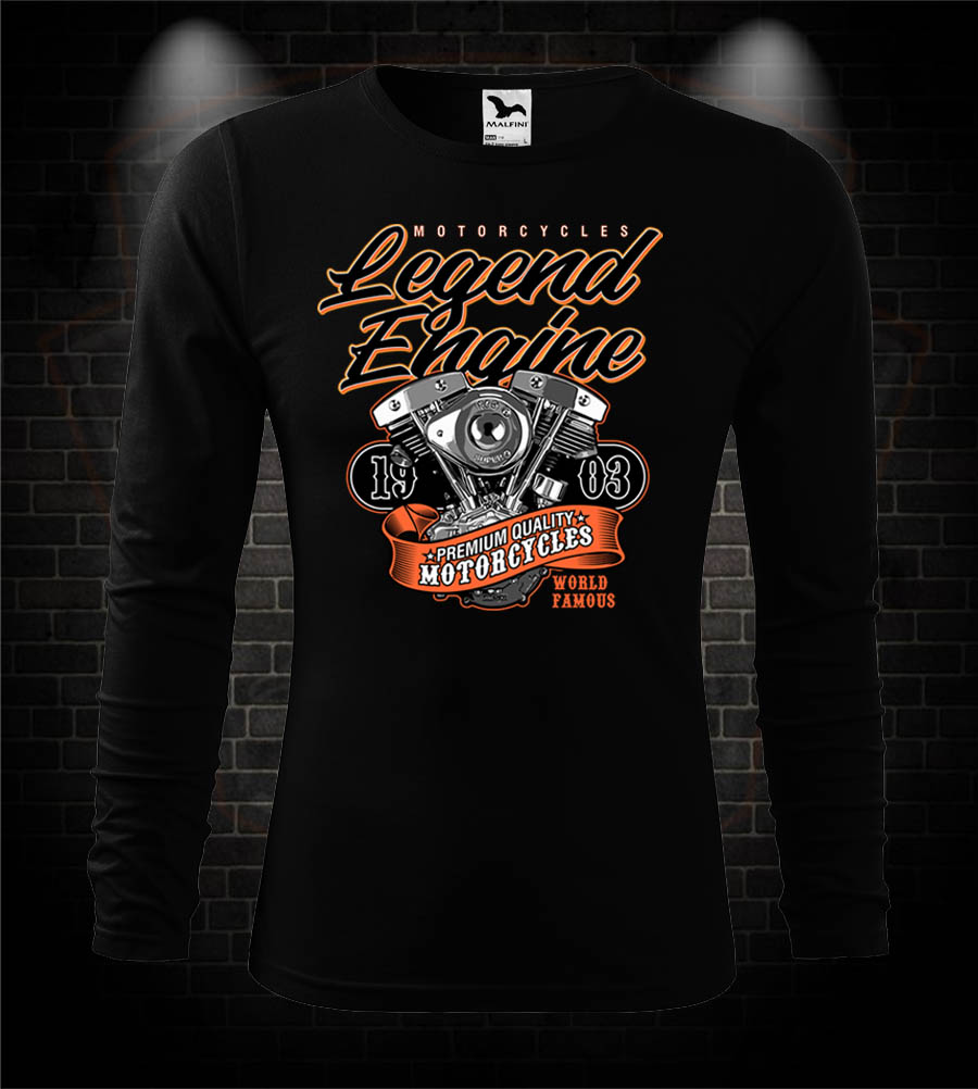 Mototričko s dlhým rukávom Legend Engine - Shovelhead