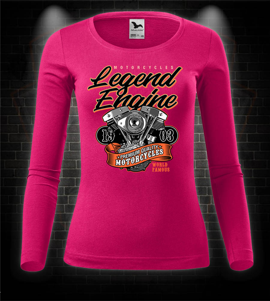 Dámske moto tričko s dlhým rukávom Legend Engine - Shovelhead