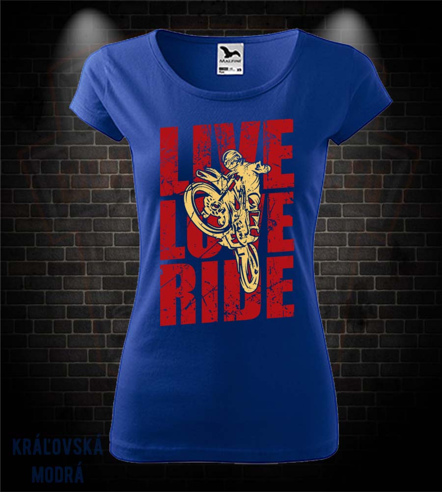 Dámske mototričko Live Love Ride - Motocross