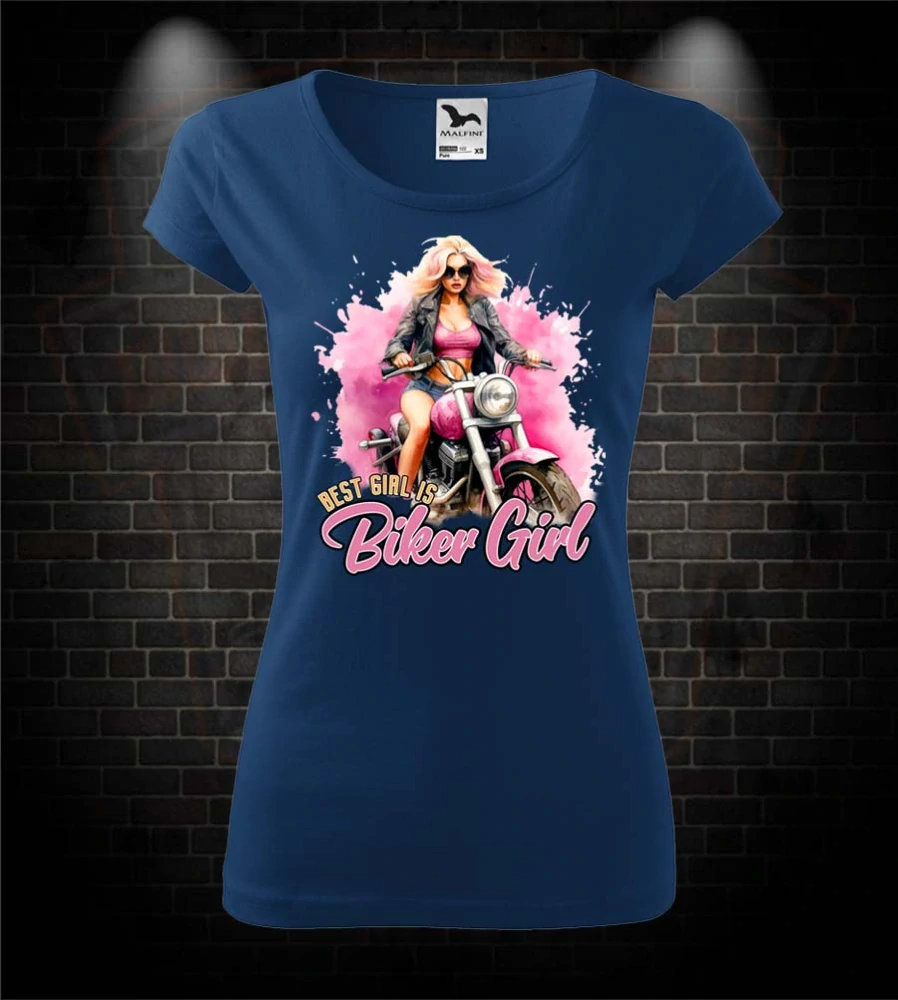 Dámske mototričko Best girl is Biker girl