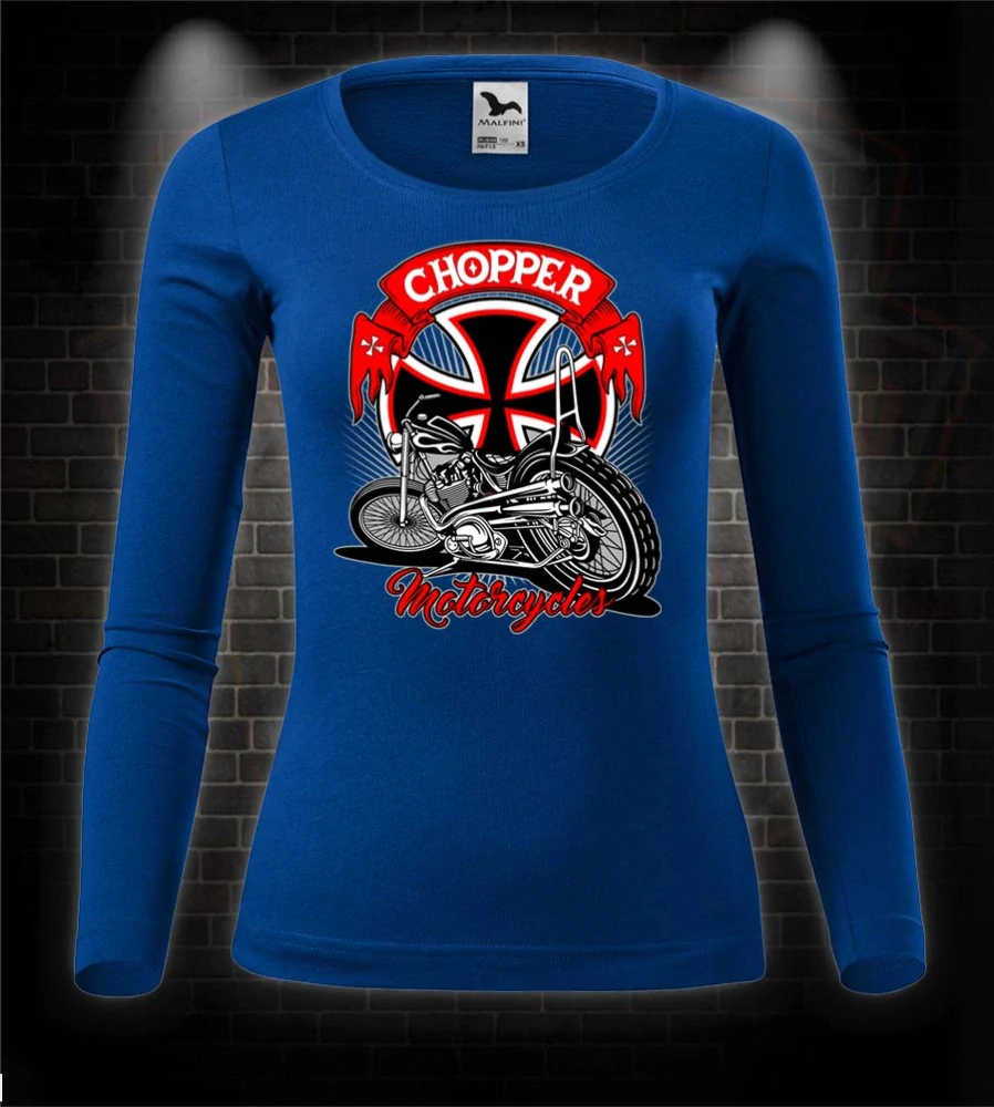 Dámske moto tričko s dlhým rukávom Chopper Motorcycles