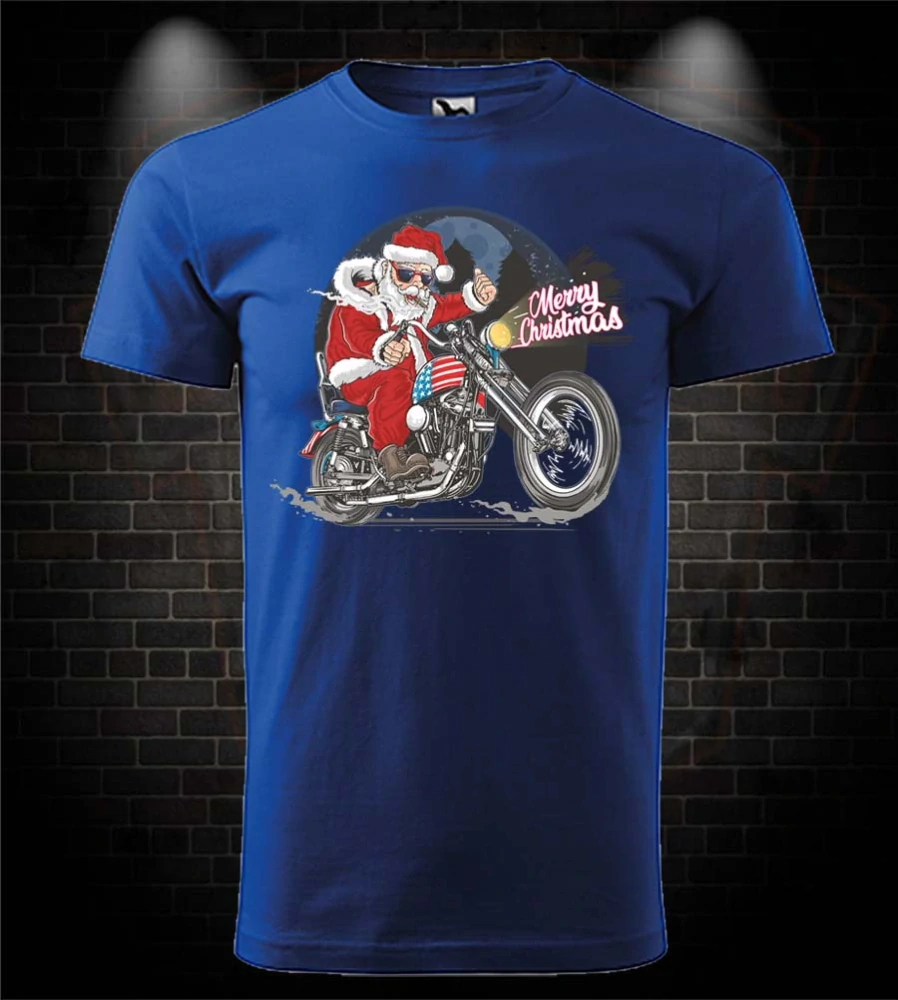 Motorkárske Vianočné tričko Merry Christmas