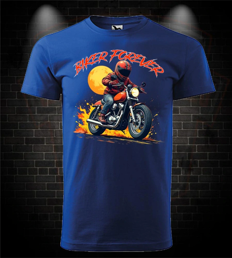 Motorkárske tričko Biker Forever