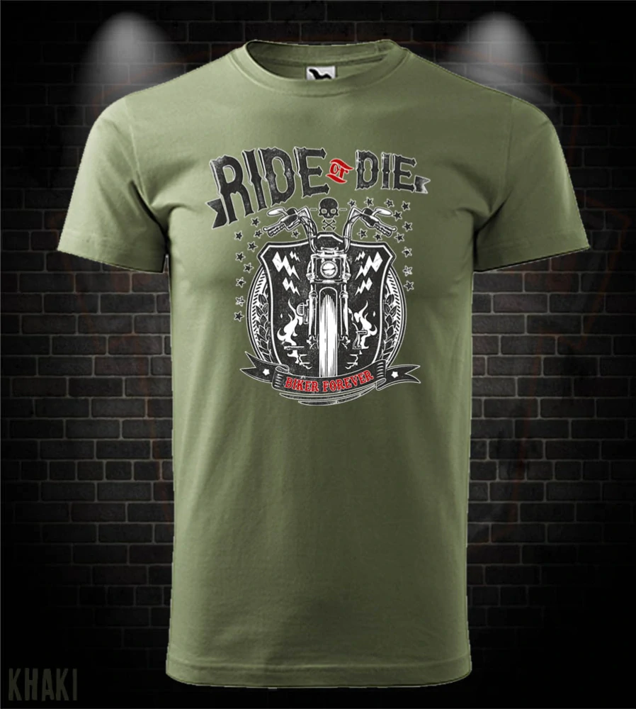 Motorkárske tričko Ride or Die - Biker Forever