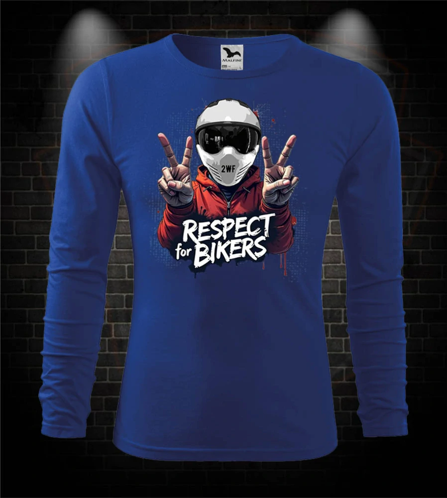 Mototričko s dlhým rukávom Respect for Bikers