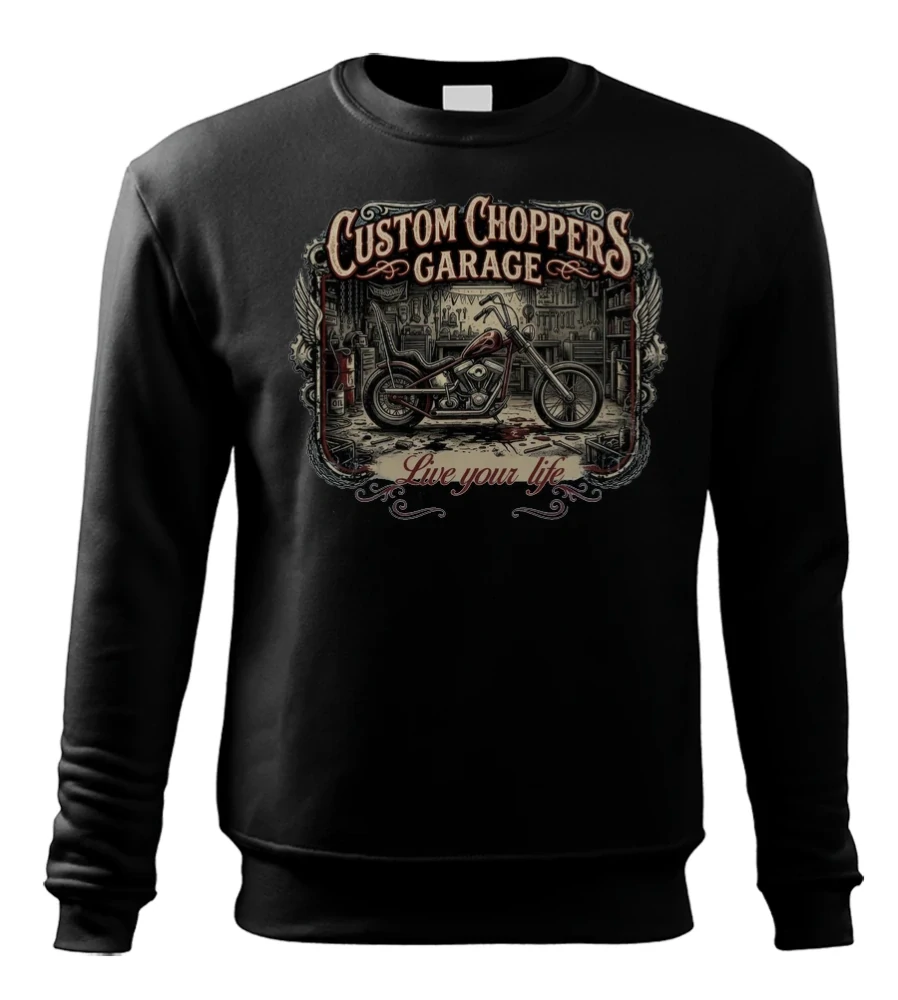Kvalitná mikina pre motorkára – Custom Choppers Garage