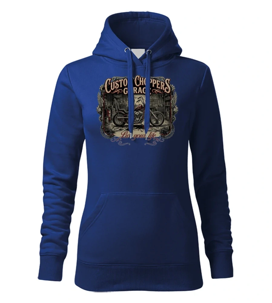Dámska motorkárska mikina Custom Choppers Garage