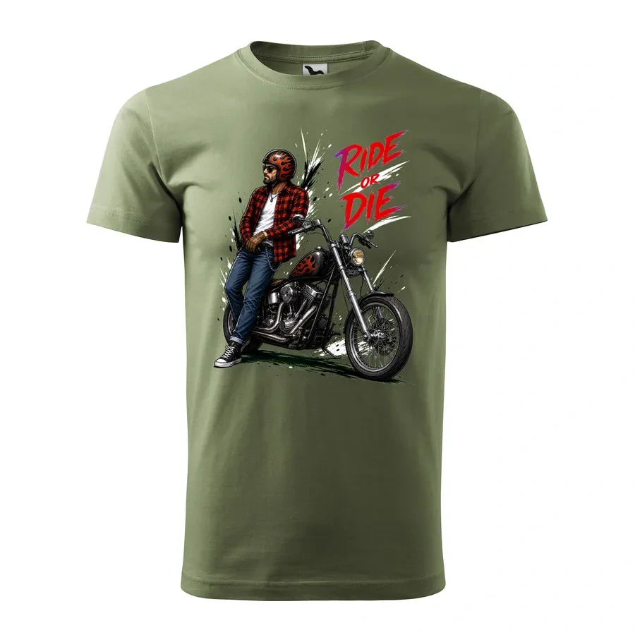Motorkárske tričko Ride or Die - Chopper | Klasika na dvoch kolesách