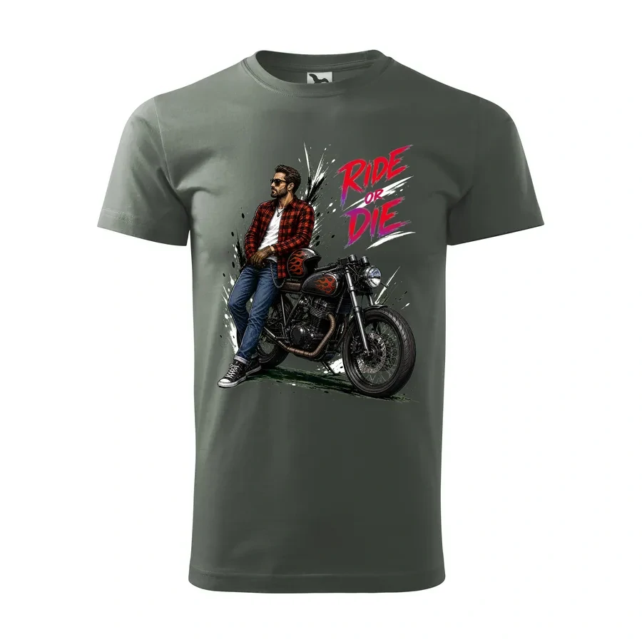 Motorkárske tričko Ride or Die - Cafe Racer | Štýl a sloboda