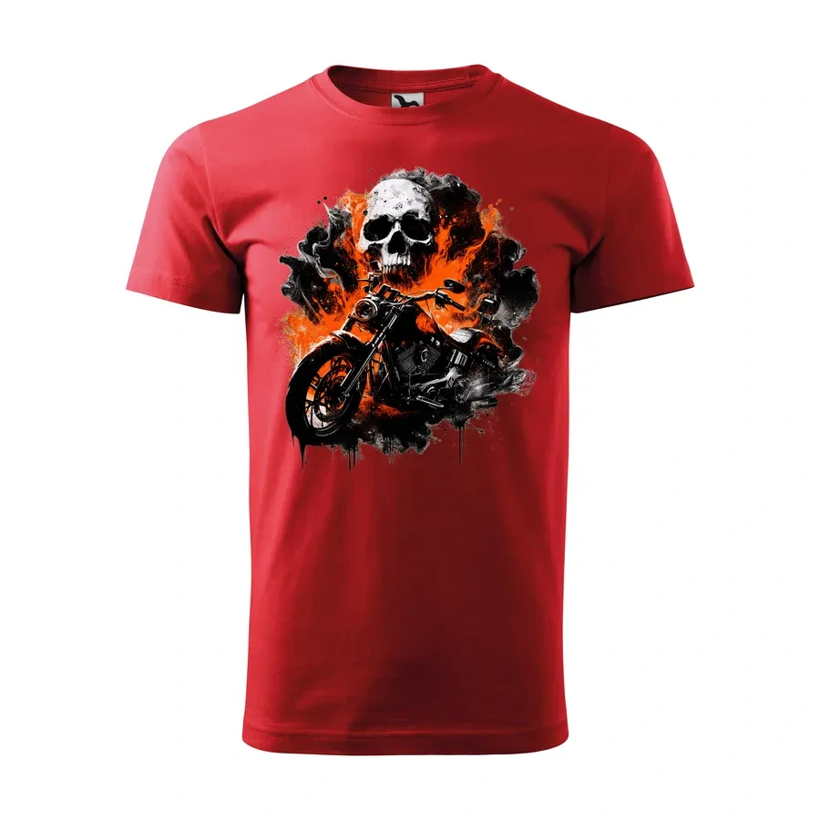 Motorkárske tričko Skull Ride | Sila a charakter