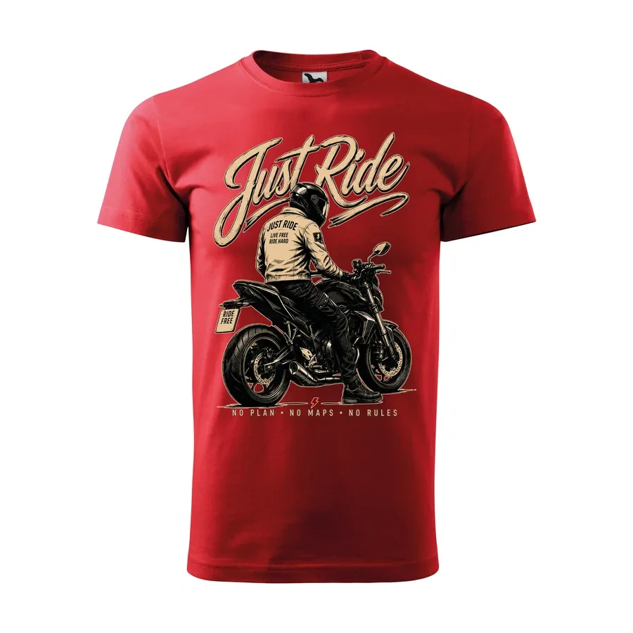 Motorkárske tričko Just Ride | Čistá radosť z jazdy