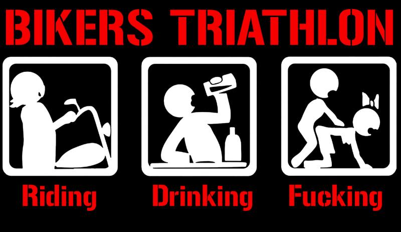 Tričko Motorkársky triathlon