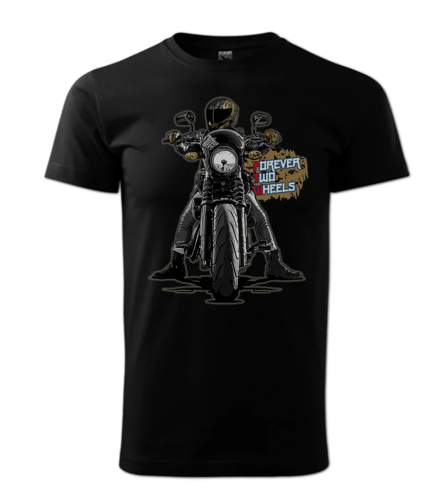 Motorkárske tričko Forever Two Wheels | Navždy na dvoch kolesách