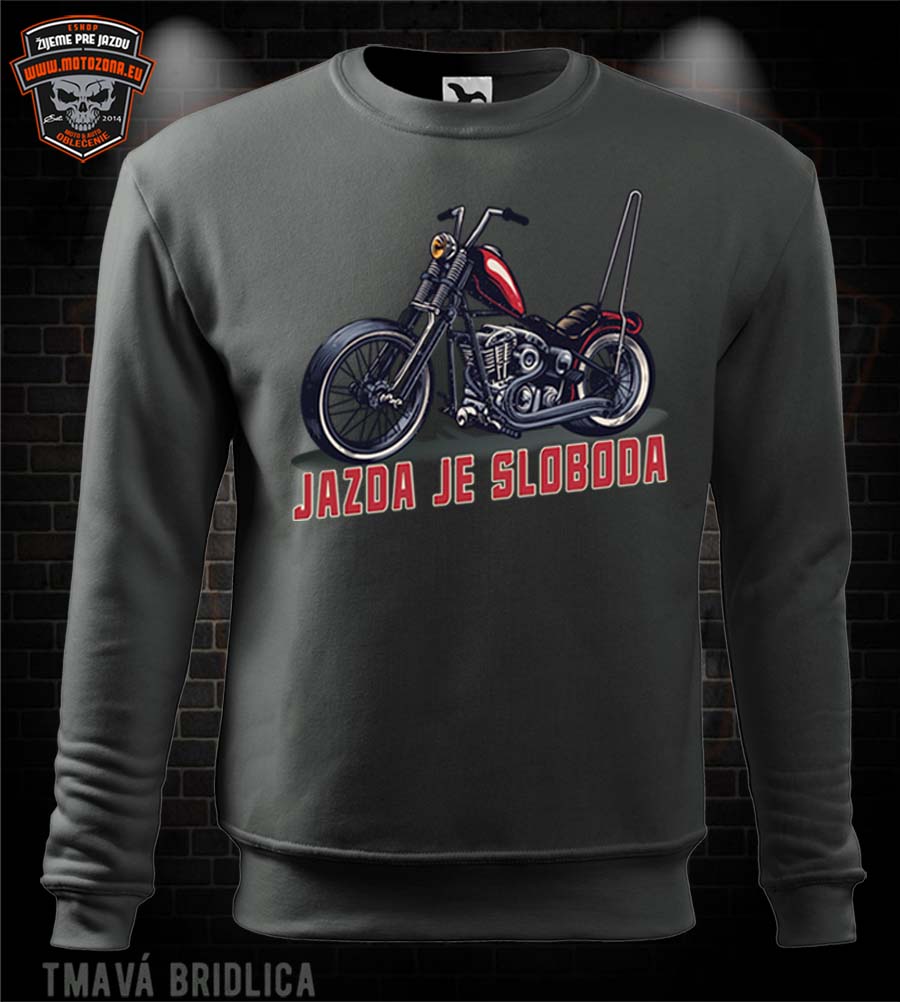 Moto mikina Jazda je sloboda