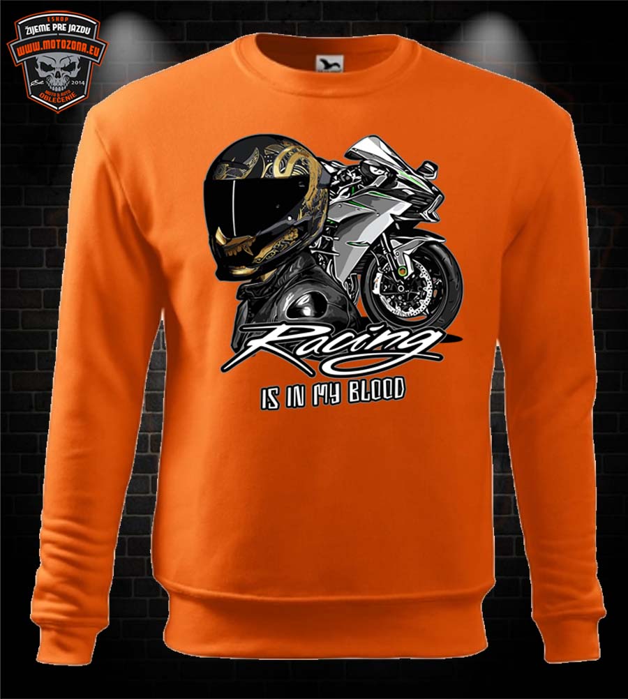 Moto mikina Racing is in my Blood